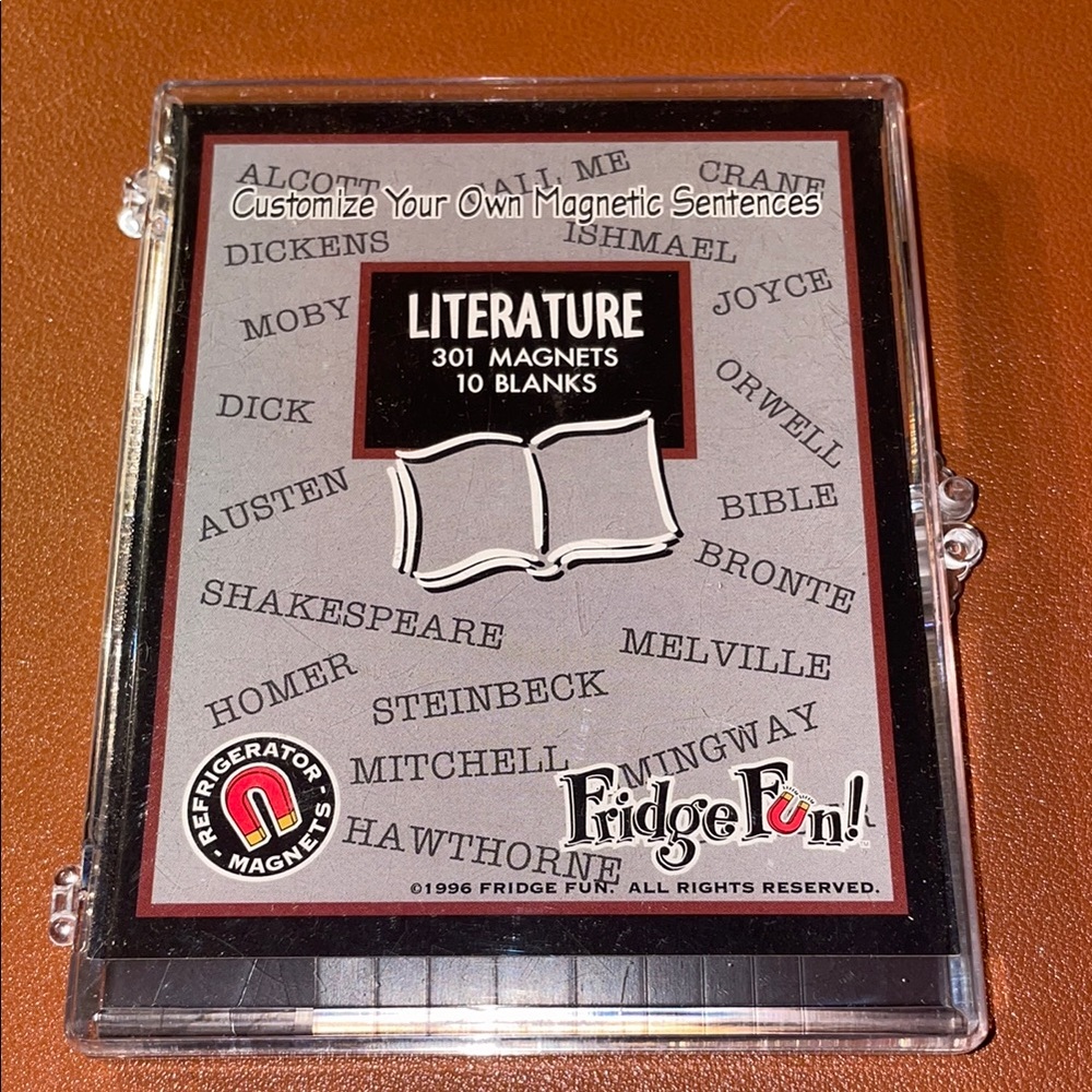 Literature Magnetic Word Kit - Gray